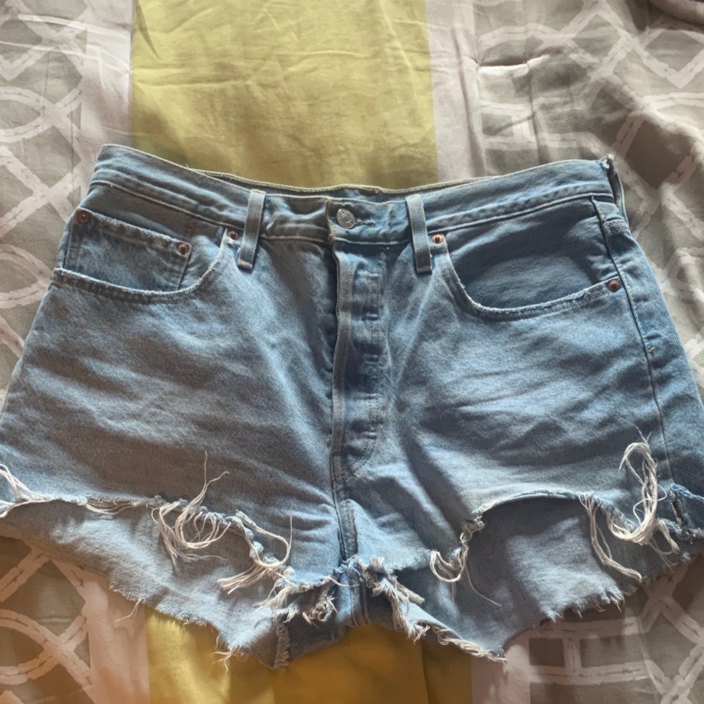 Levi’s- 501 Light Blue Denim Women Shorts